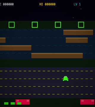 Frogger pixel art