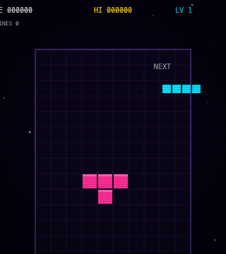 Tetris pixel art